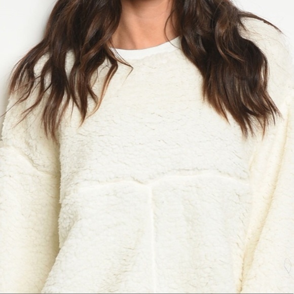 ❄️LAST3️⃣//IVORY SHERPA FUR SWEATER - Picture 5 of 11